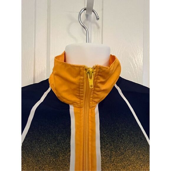 Vintage Brute Gold and Blue Windbreaker Pullover. Pockets. Size Large. - Picture 5 of 9